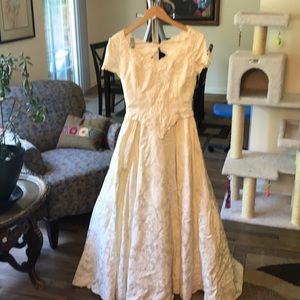Vintage Ivory Wedding Dress sz 10